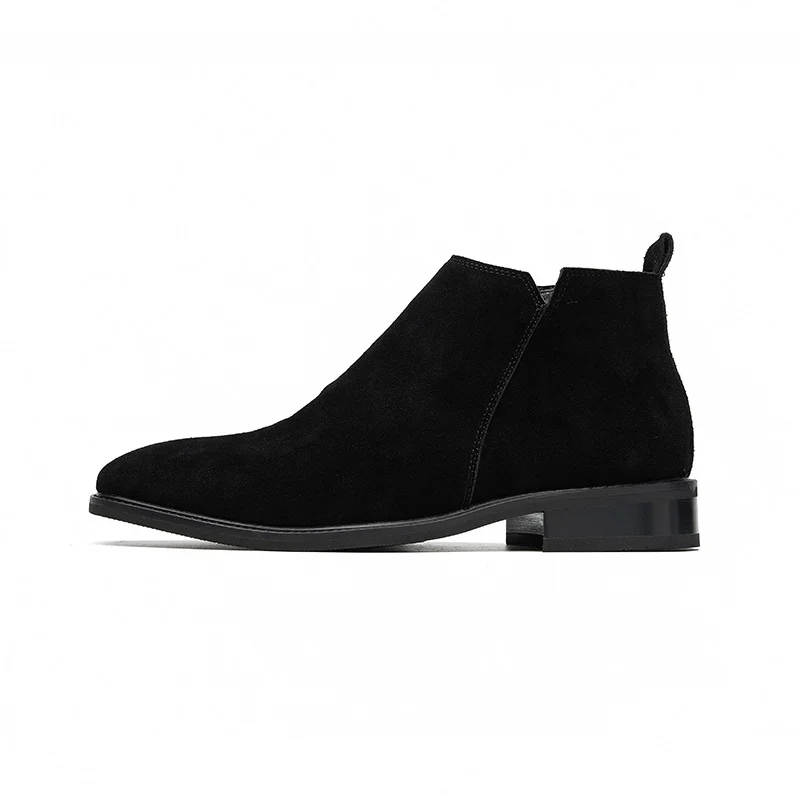 Tanguoant Tanguoant 2023 New Youth Pointed Head Big Head Help Low Tube Anti-Villy Skin Thick Bottom Fashion Men's Martin Boots S19-M