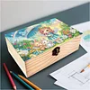 5D DIY Diamond Painting Handmade Wood Storage Box Crystal Storage Case (Rabbit)