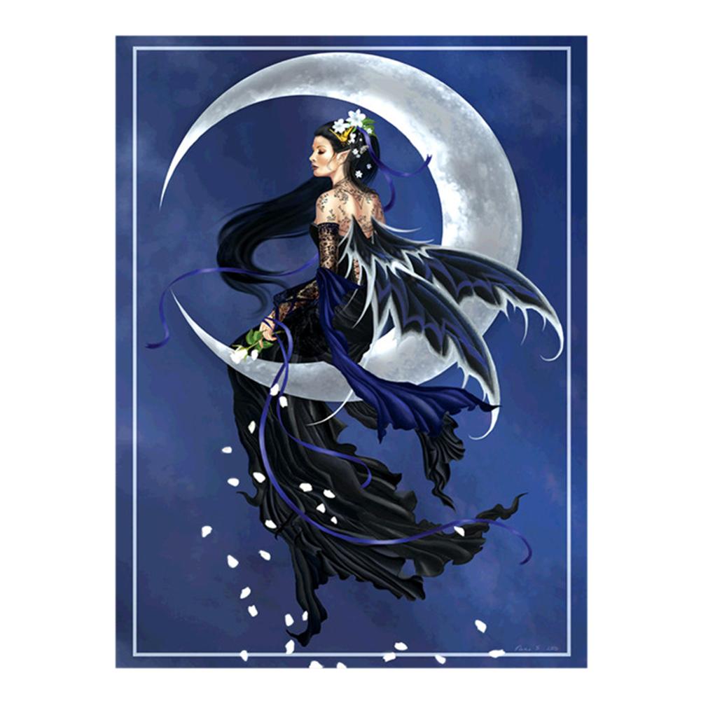 

Black Beauty on Moon - Special Shaped Diamond Painting - 30*38CM, 501 Original