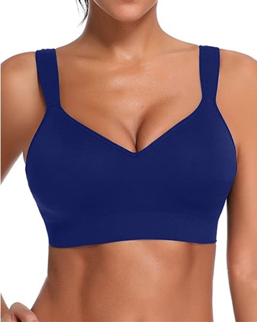 Sexy Sling Solid Color Sports Yoga Bra Lingerie Plus Size