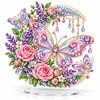 (Spring)DIY Pearl Diamond Painting Acrylic Stand, Double-Sided Printed Tabletop Decoration, Special Shaped Diamond Art Craft Kit for Home Decor