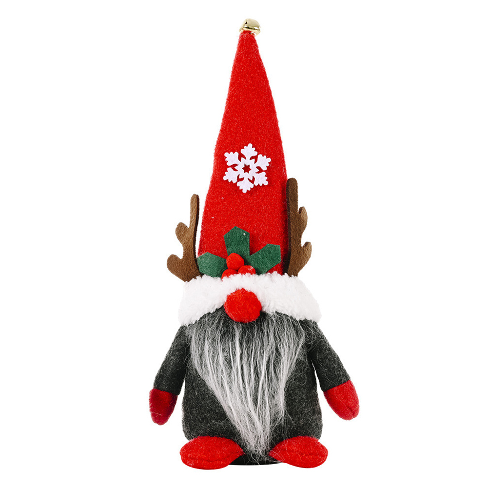 

Christmas Faceless Dwarf Antler Gnome Forest Old Man Decoration Xmas Doll, 501 Original