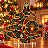 DIY Pearl Diamond Painting Acrylic Stand, Christmas Tabletop Decoration, Special Shaped Diamond Art Craft Kit for Home Decor