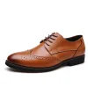 Handmade Genuine Leather Men Brown Formal Shoes