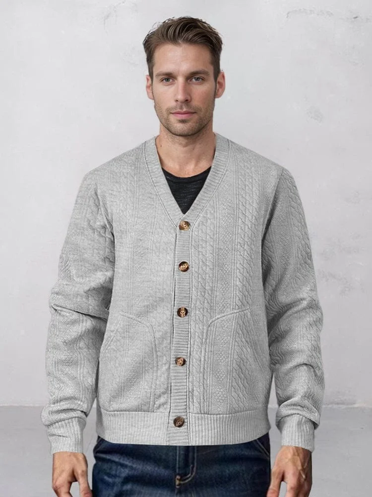 Soft Utility Jacquard Cardigan QueenFunky