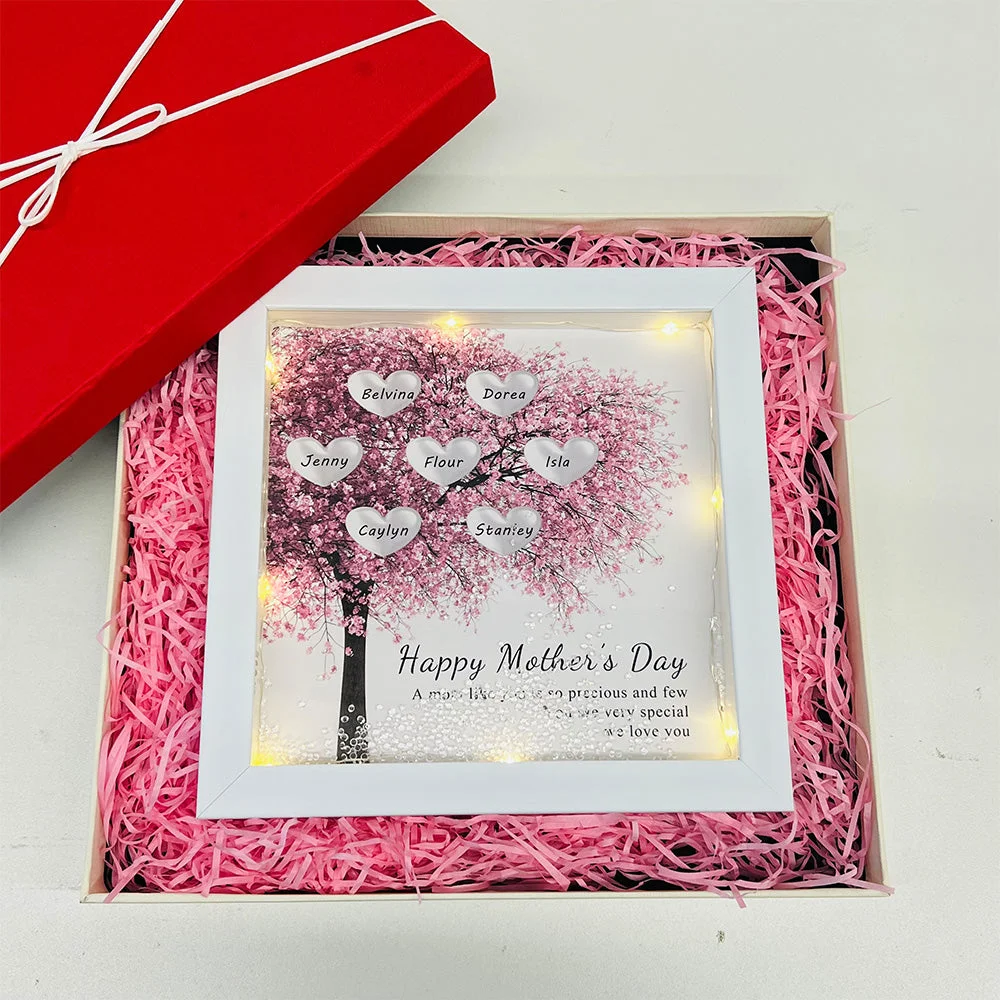 Custom Family/Mom/Grandma Tree Heart Frame  For Mother's Day