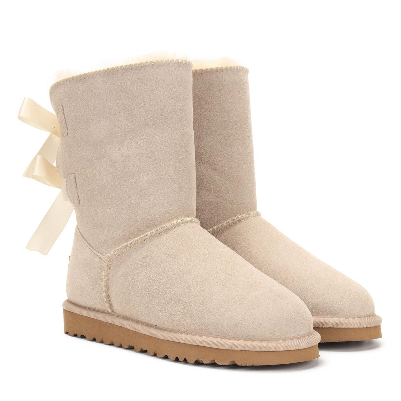 Women's Snow Boots for Winter Mid-Calf High Back Bows-MERUMOTE