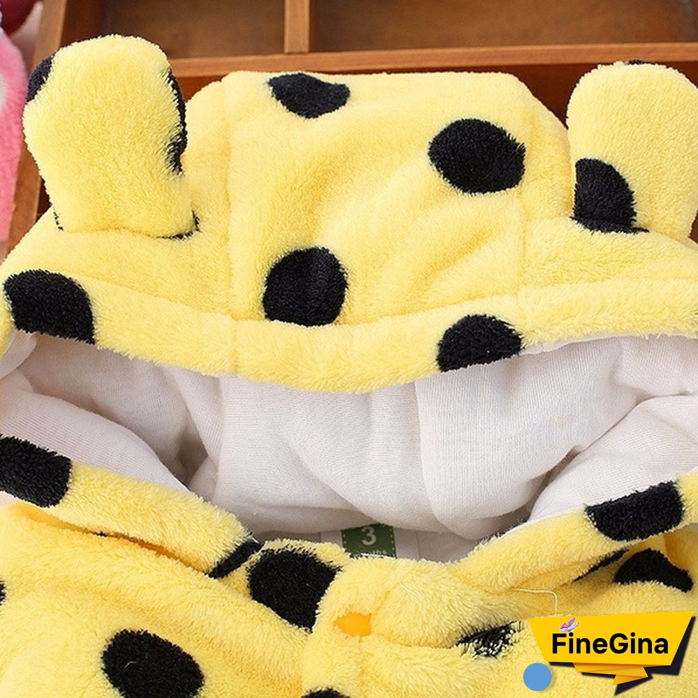 Newborn Baby Romper Coral Fleece Winter Rompers Cartoon Infant Clothes Snowsuit Babies Jumpsuits