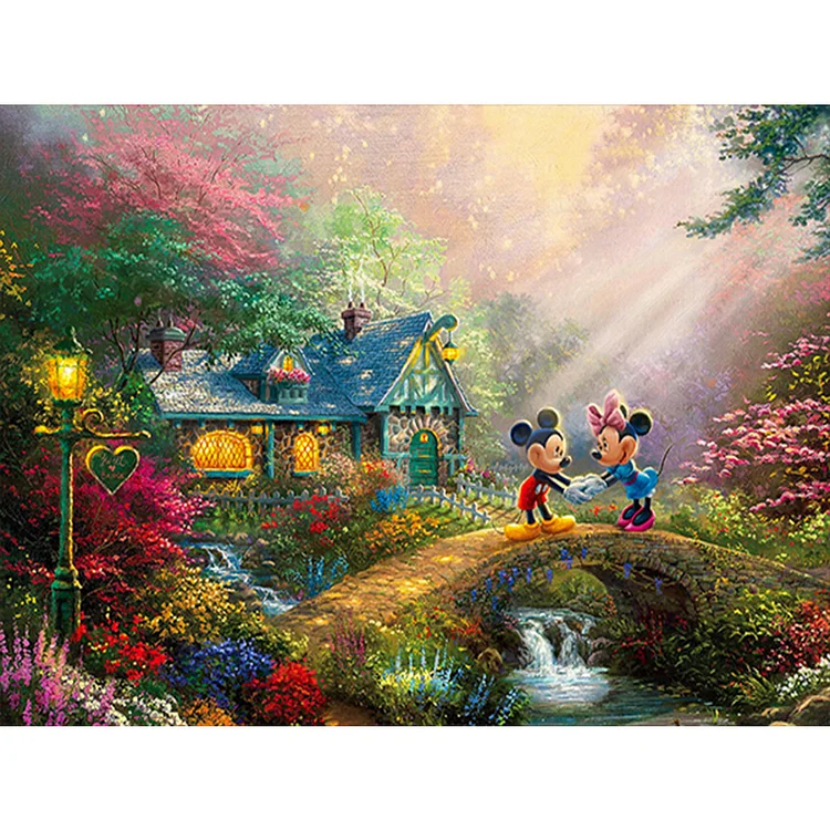 Countryside Scenery Mickey Mouse - Full Square Drill Diamond