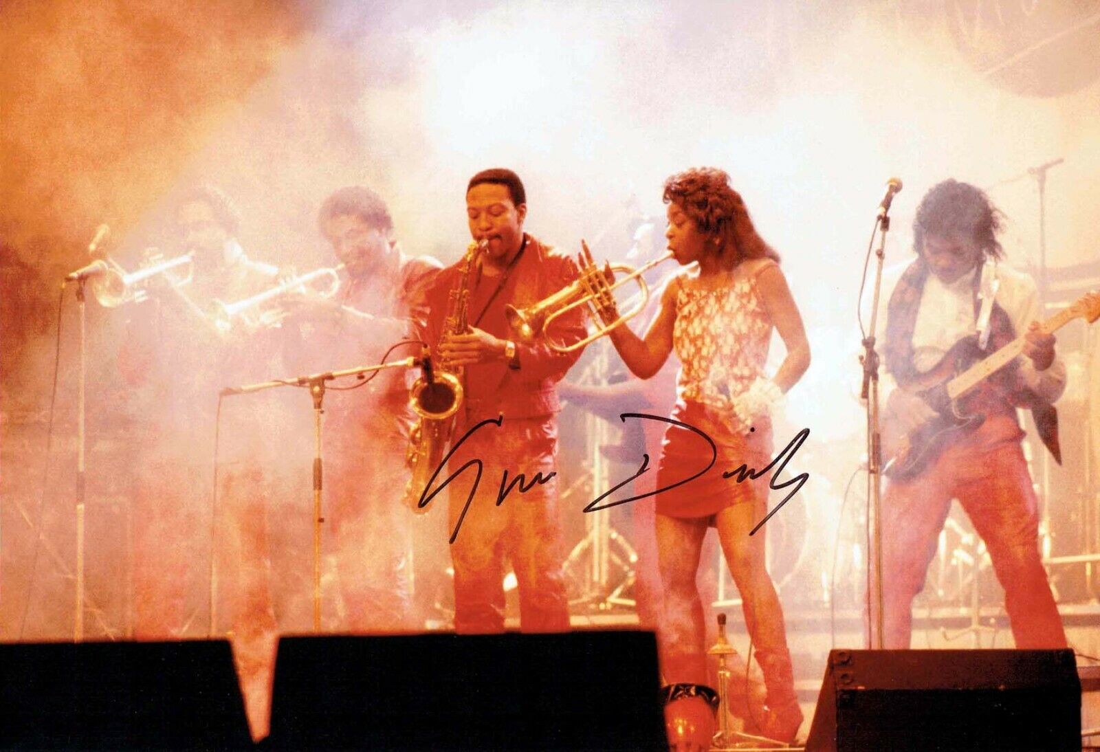 Gwen DICKEY Rose Royce SIGNED 12x8 Autograph Photo Poster painting 2 R&B Singer AFTAL COA