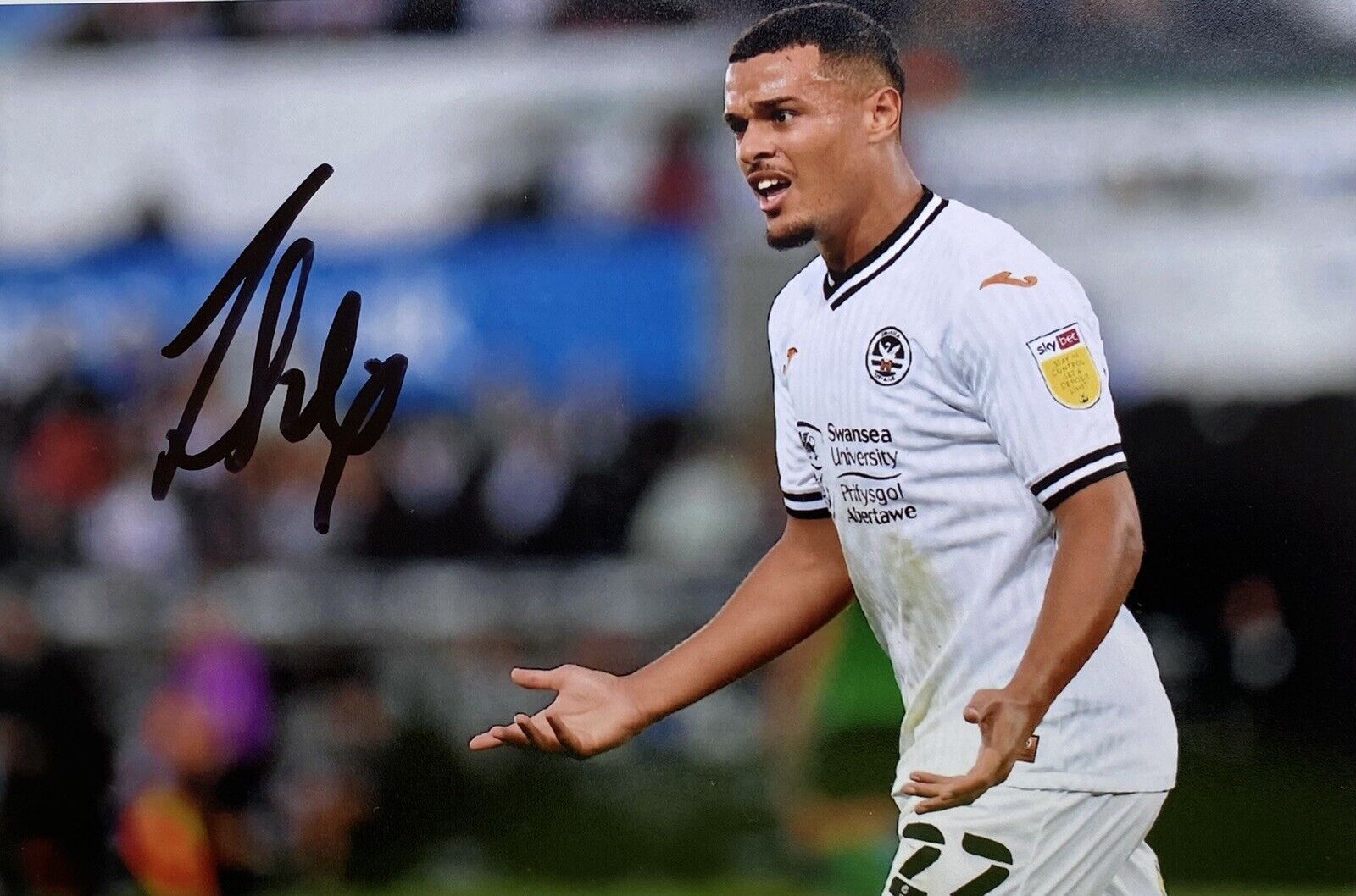 Joel Latibeaudiere Genuine Hand Signed Swansea City 6X4 Photo Poster painting 2