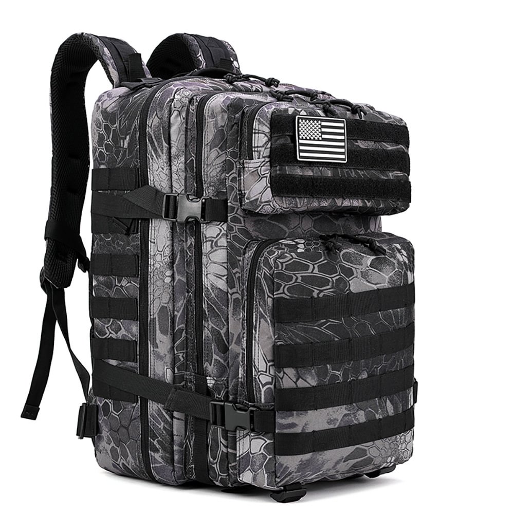ohhunt®Military fans Camo outdoor backpack tactical three level pack men's schoolbag hiking bag