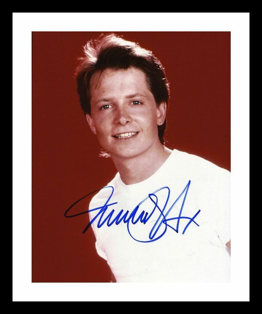 Michael J Fox Autograph Signed & Framed Photo Poster painting