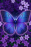 Luxury AB Velvet Diamond Painting Kit - Butterfly