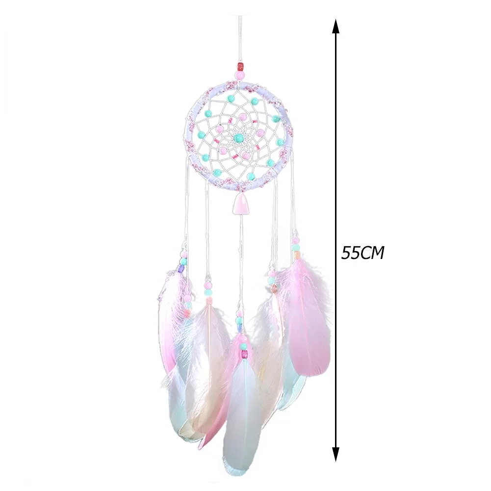 Hollow Wind Chimes Handmade Dreamcatcher Feather Pendant Wall Hanging Decor