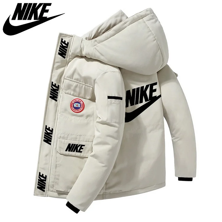 NIKE nová outdoorová zahustená zimná módna bunda