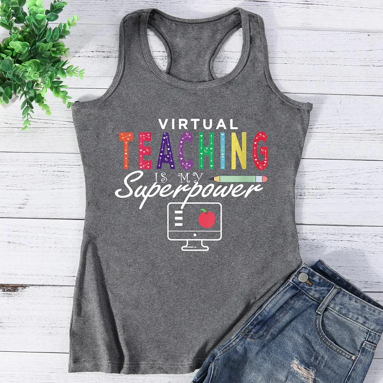 Teaching Is My Superpower  Book Lovers Vest Top