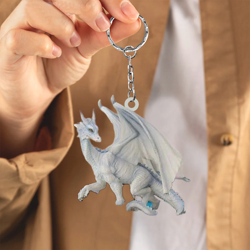 VigorDaily Gift For Dragon Lover Acrylic Keychain DK048