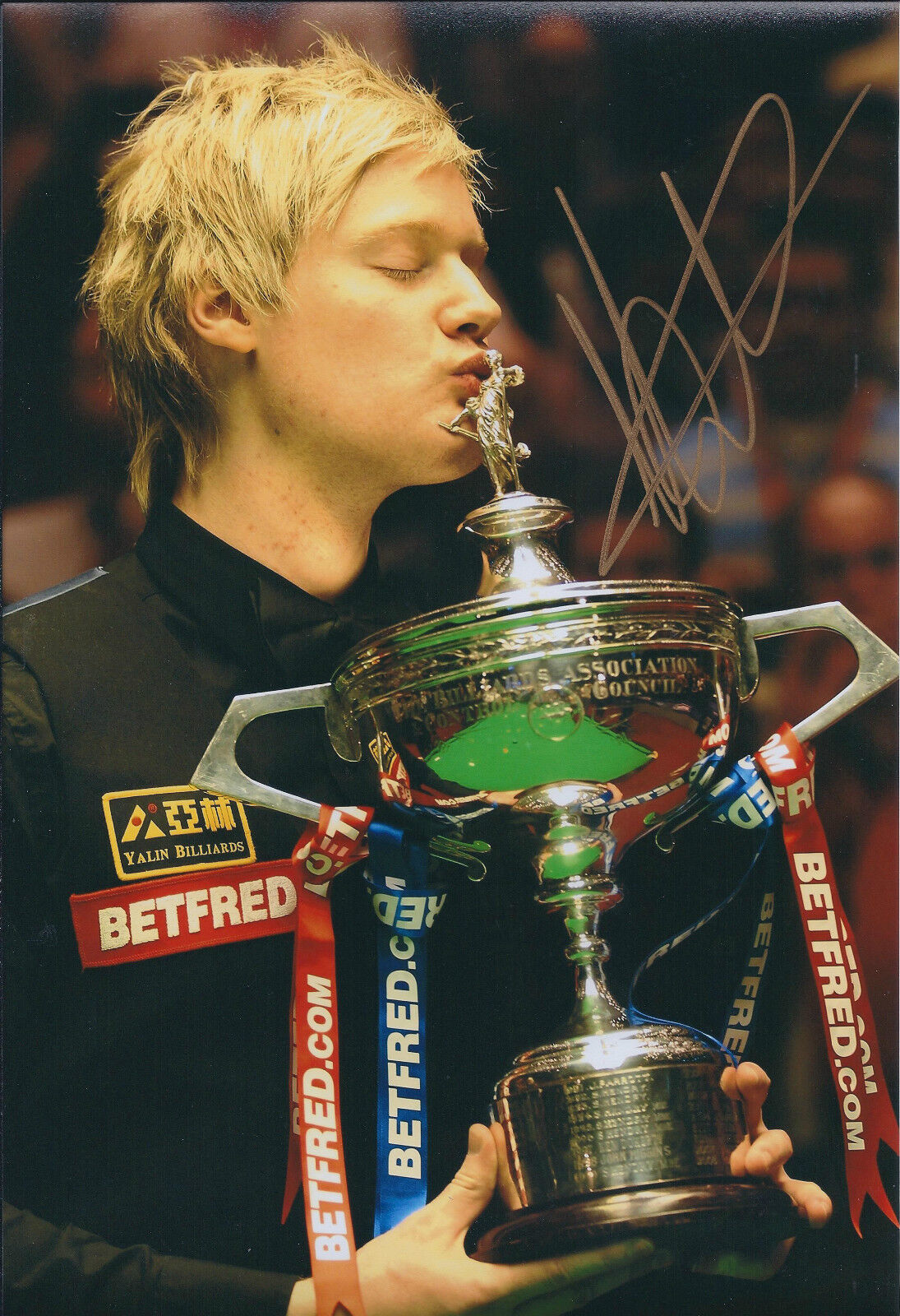 Neil ROBERTSON SIGNED 12x8 Photo Poster painting Autograph COA AFTAL Snooker Champion