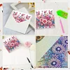 (US Only)6PCS Flowers DIY Diamond Art Greeting Cards Congratulations Cards & Gifts