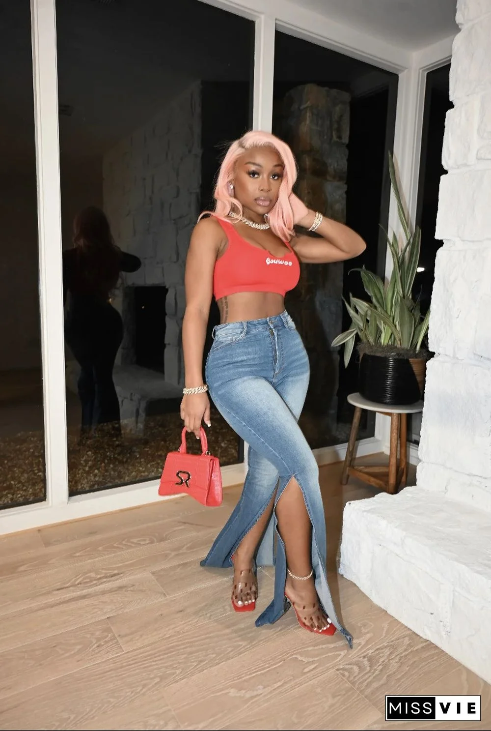 Torn To Pieces Denim Bottoms