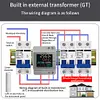 6IN1 DIN-Rail AC Volt Monitor Digital Active Power Factor Energy Meter 110V 220V