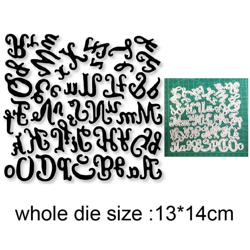 Craft Dies Metal Cutting Dies Cut Die Mold Alphabets Letter Number Scrapbooking Dies Paper Knife Mould Blade Punch Stencils Dies