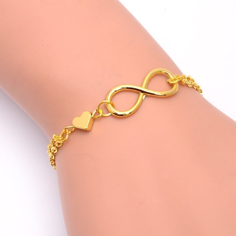DELYSIA KING  New Bracelet Fashionable Number 8 Heart Bracelet US Mall Lifes