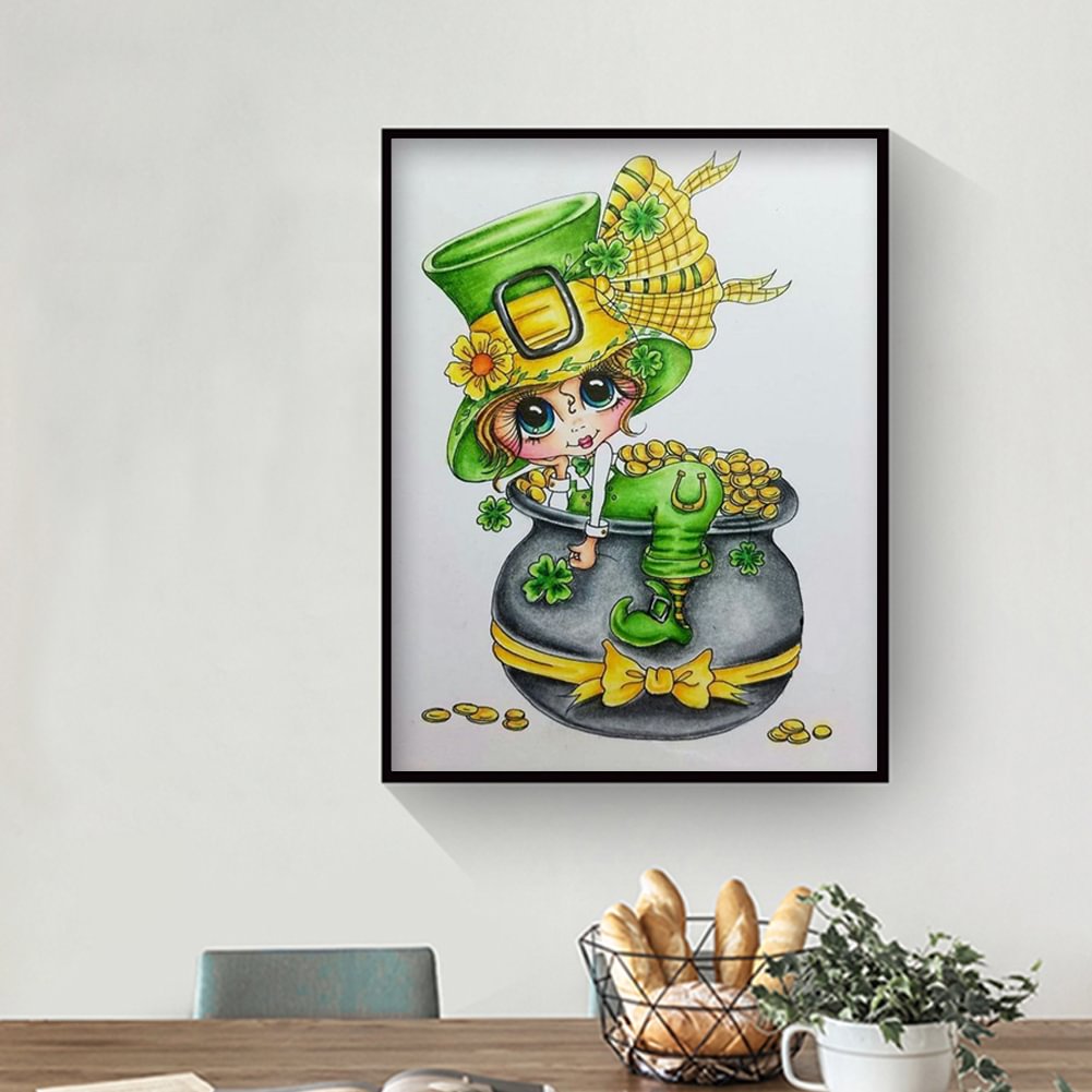 Diamond Painting Full Round Funny Girl