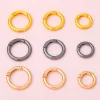 Metallic Spring Circle Buckles DIY Fashion Accessories