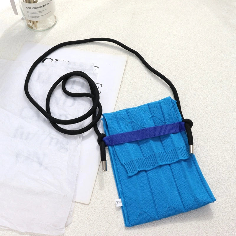 Women’s Small Polyester Solid Color Streetwear Square Flip Cover Shoulder Bag