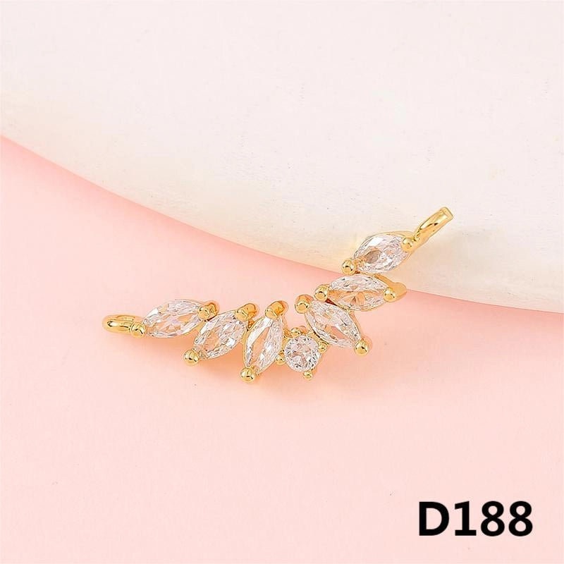 1 Piece 1-2cm Copper Zircon Geometric Jewelry Accessories Pendant