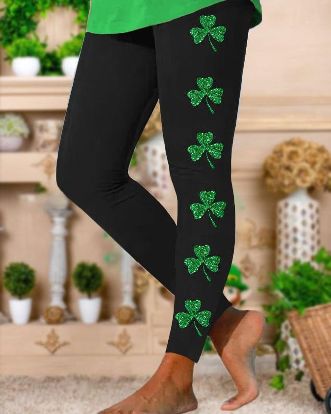 St. Patrick Print Leggings