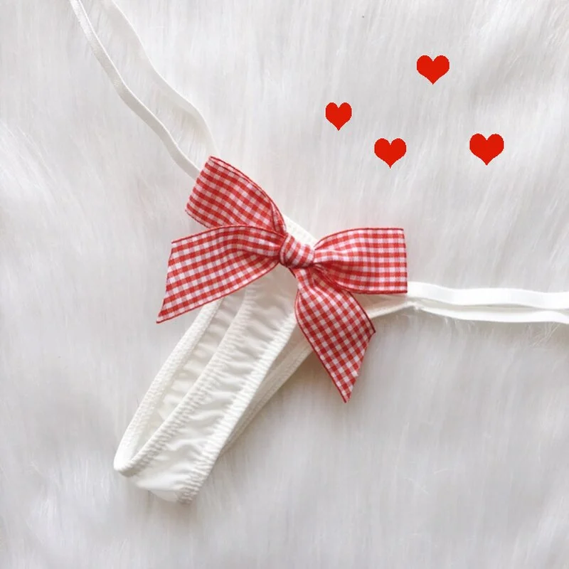 Billionm Woman Briefs Sweety Briefs Sexy Ladies Thongs and G Strings Kawaii Lolita Girls Bow Panties Women Underwear Imitation Lingerie