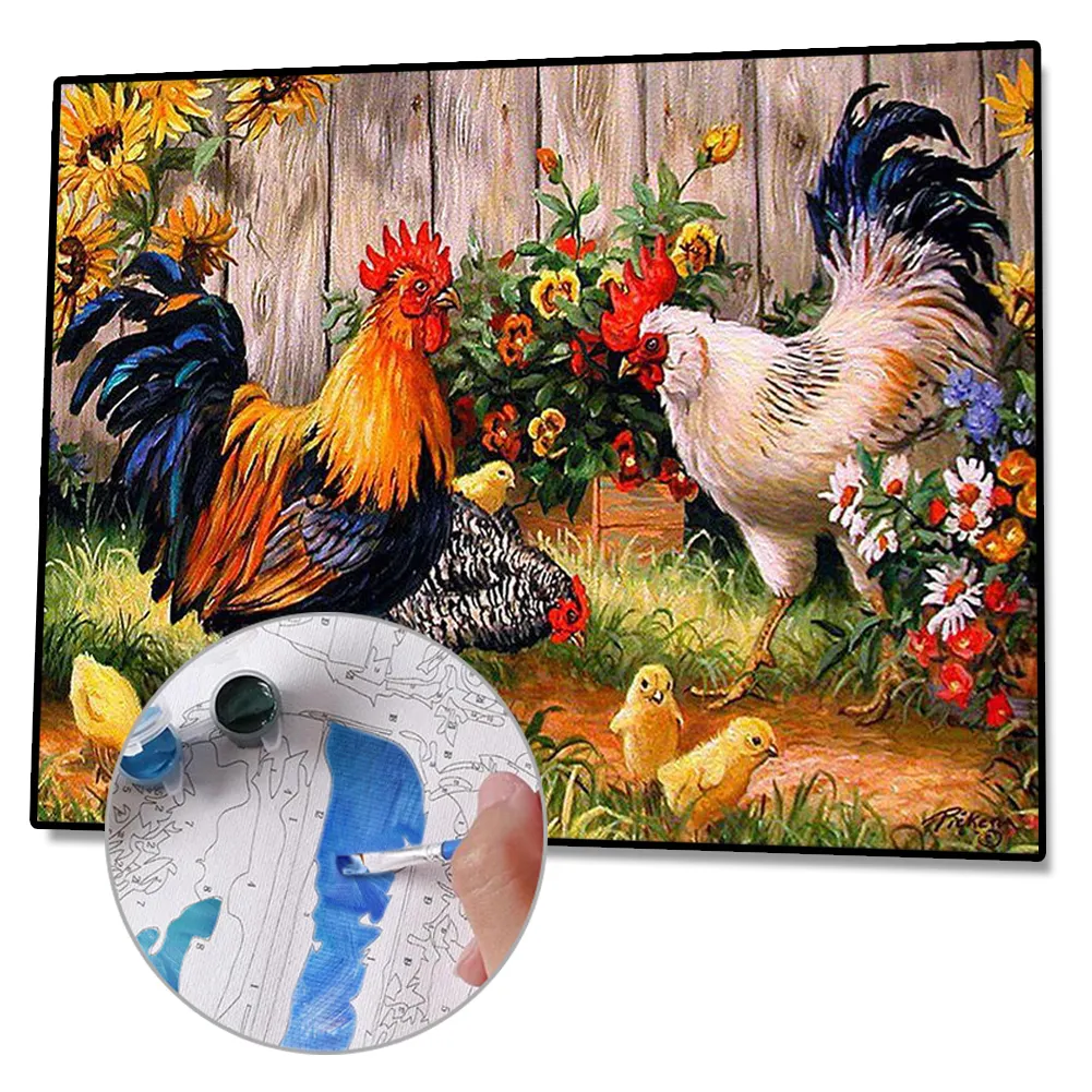 Chicken - Paint By Number(40*50cm)