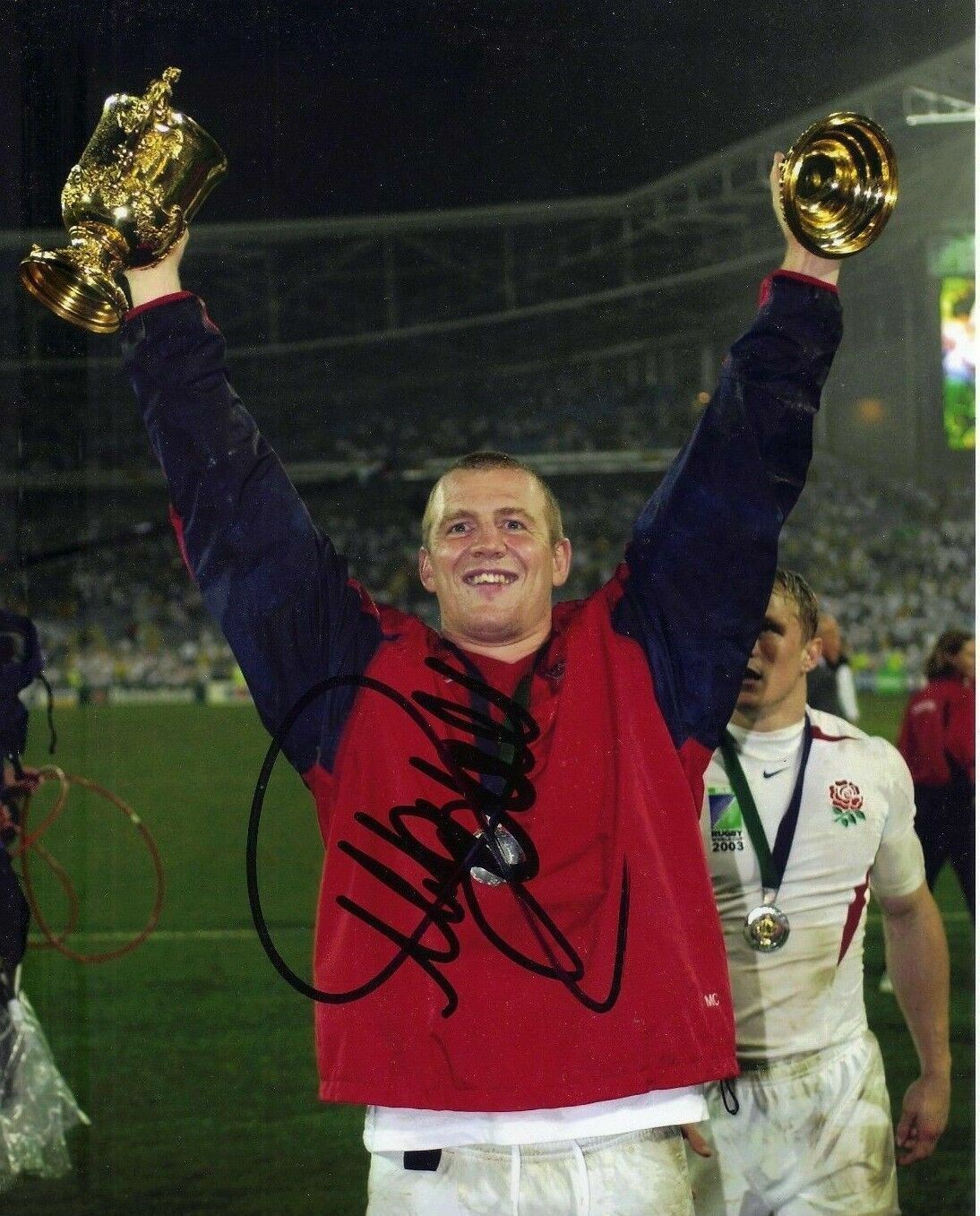 Mike Tindall Signed 10X8 Photo Poster painting ENGLAND RUGBY Genuine SIgnature AFTAL COA (2380)