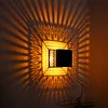 Iron Hollowed-out Solar Lantern Light Waterproof Solar-powered Atmosphere Lights Dustproof Decorative Mandalas Light for Courtyard Garden Corridor Balcony