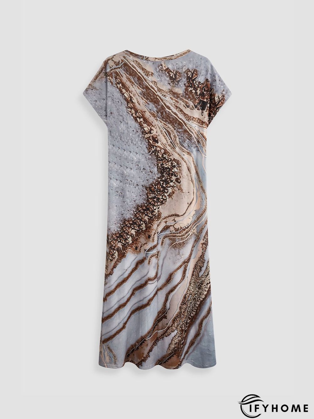 Vacation Ombre Regular Fit V Neck Dress | IFYHOME