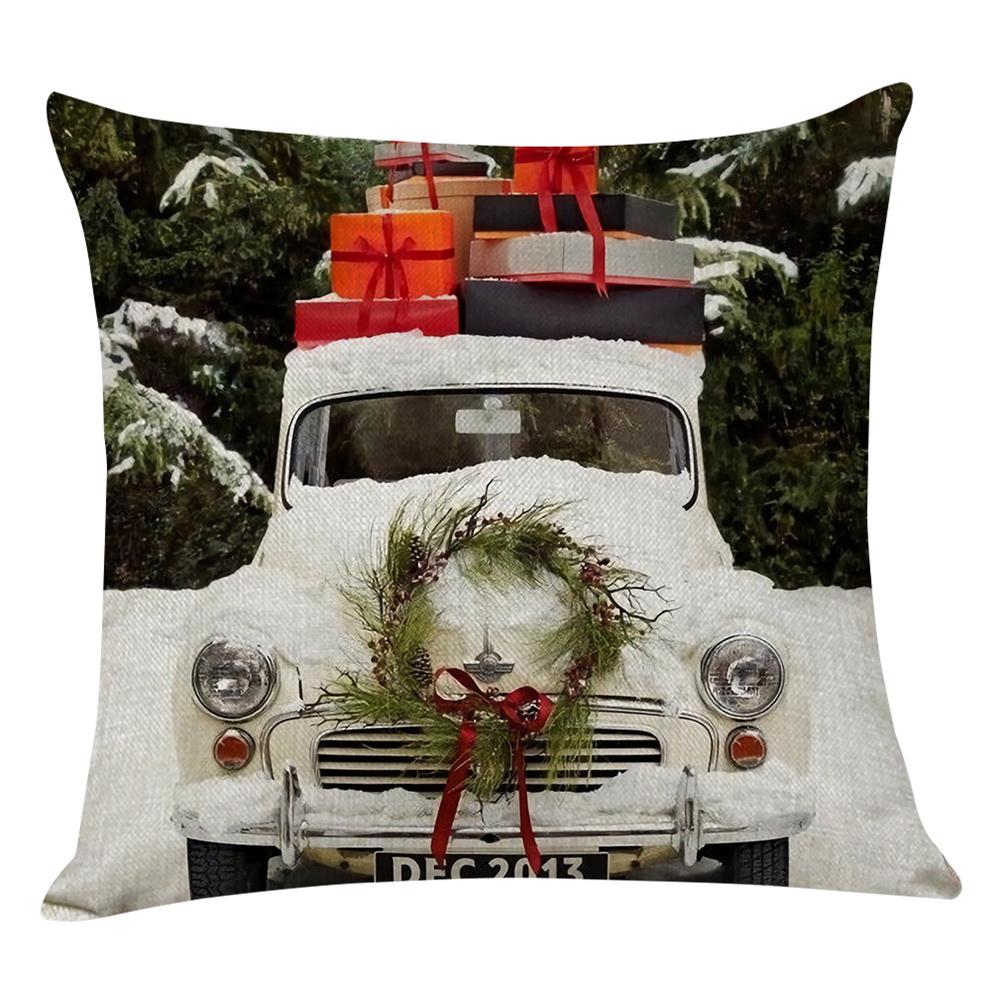 

Flowers Printed Xmas Pillow Case Sofa Cushion Cover Home Party Decor (B, 501 Original