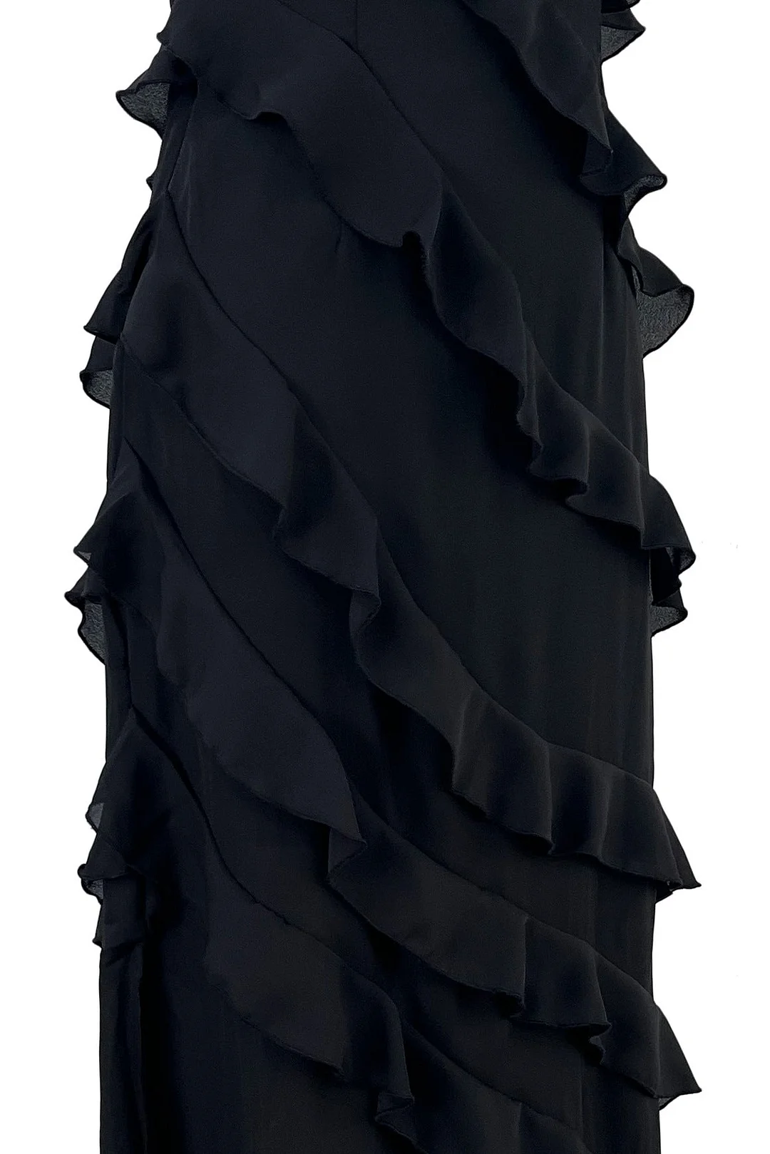 Woherb Chiffon Dress Sexy Sling Backless Slit Dresses