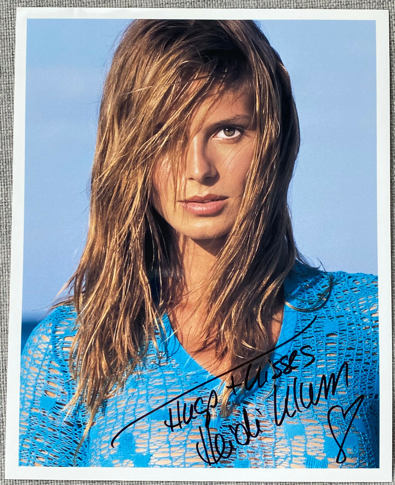 Model Heidi Klum Signed IP 8x10 Color Photo Poster painting - Project Runway, Victoria's Secret