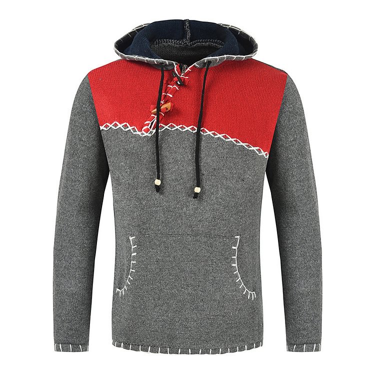 Men's Outdoor Hooded Sweater Pullover Sweater