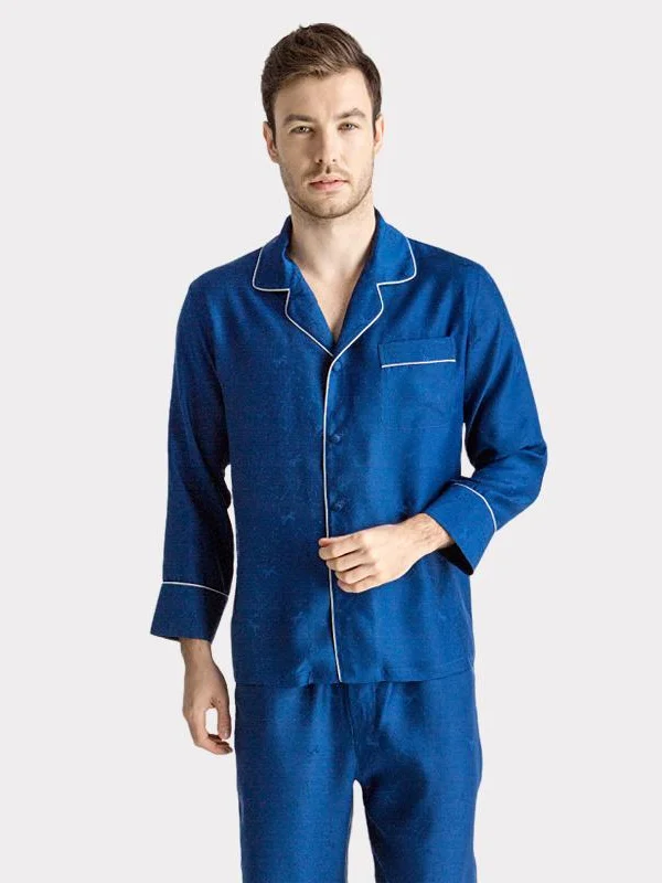 22 Momme High Quality Silk Pajamas Set For Men REAL SILK LIFE