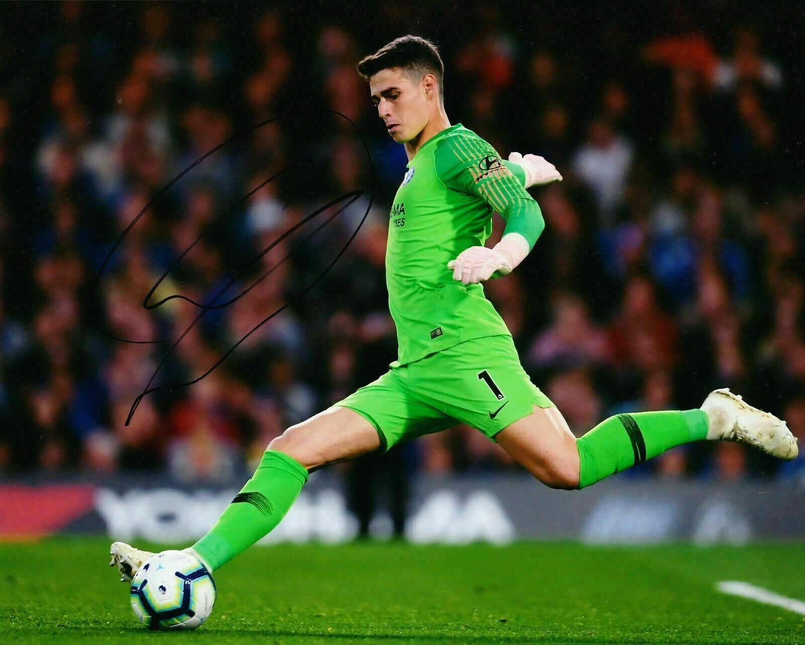 Kepa Arrizabalaga Signed 10X8 Photo Poster painting Chelsea F.C. AFTAL COA (1159)