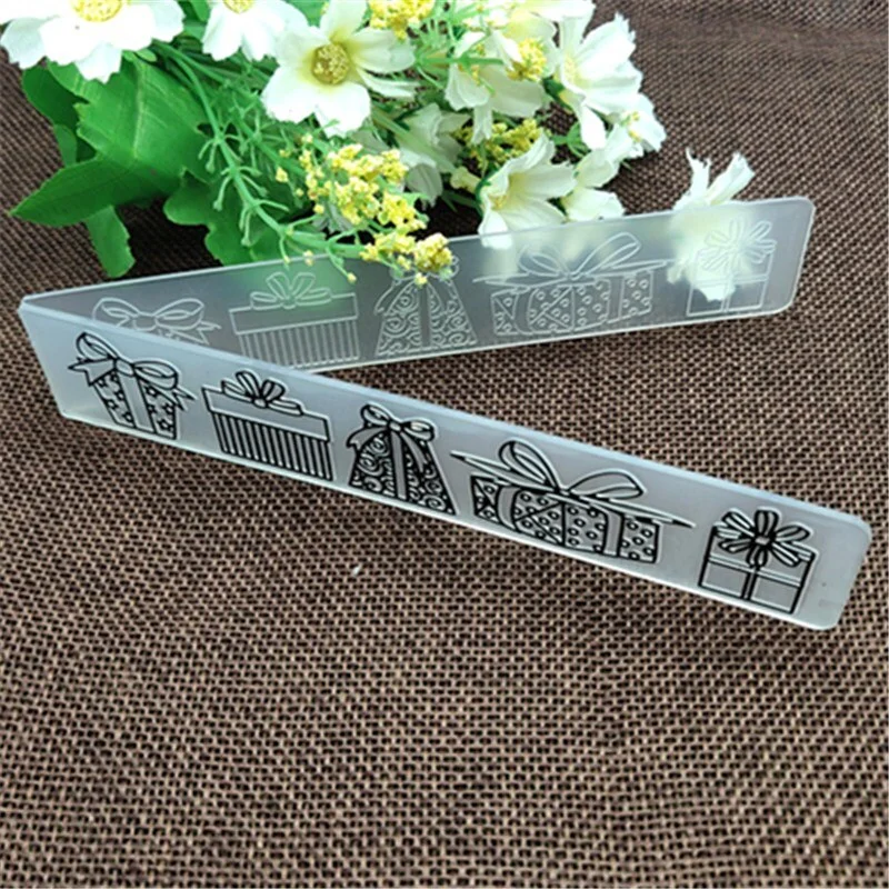 box Honeycomb geometric Plastic Embossing Folder For Scrapbook DIY Album Card Tool Plastic Template