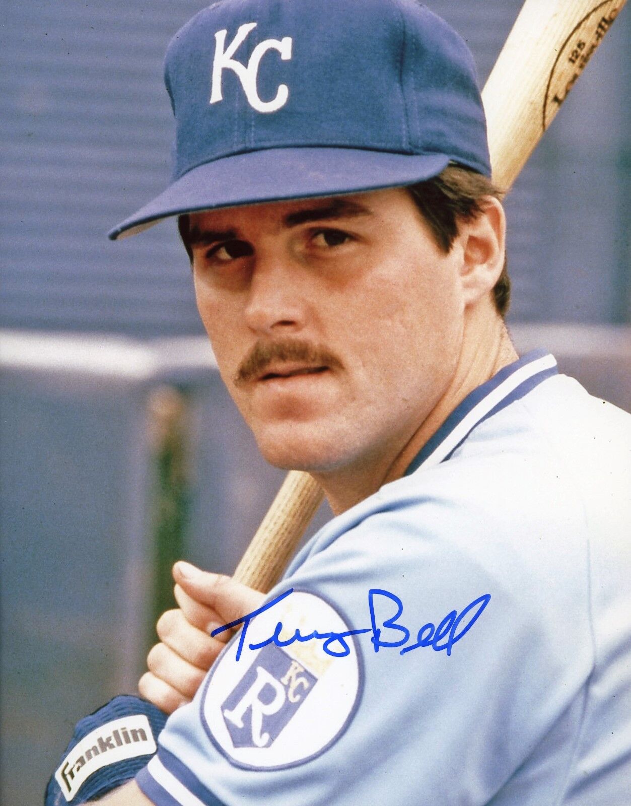 Terry Bell autographed 8x10 Kansas City Royals#3