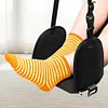 Adjustable Foot Hammock Plane Footrest Leg Support Foot Pad for Long Travel Care