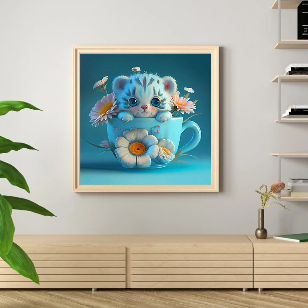 Diamond Painting - Full Round Drill - Tiger(Canvas|30*30cm)