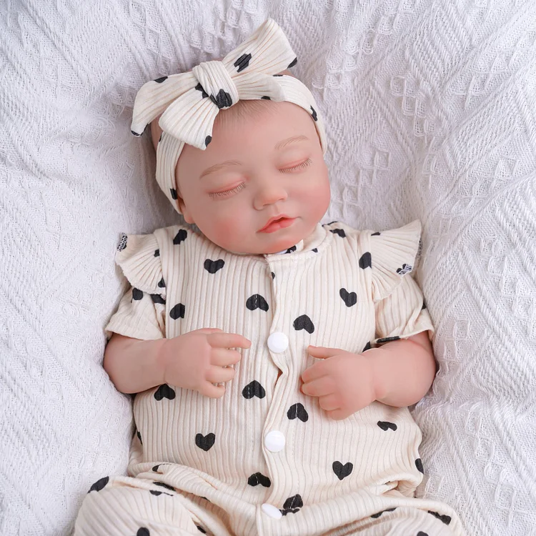 Babeside Zora 20" Realistic Reborn Baby Dolls Infant Girl Adorable Asleep Creamy Love Puff