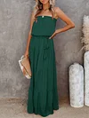 Simple Empire Off-The-Shoulder Maxi Dress